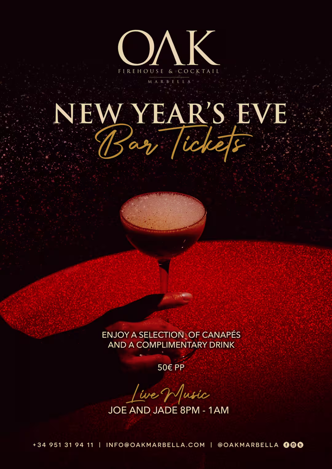 nye-bar Christmas Day at OAK Marbella